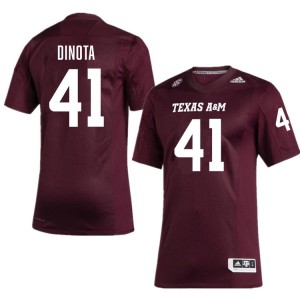 Men's AJ DiNota Maroon Texas A&M Aggies #41 College Football High School Jersey 705290-804