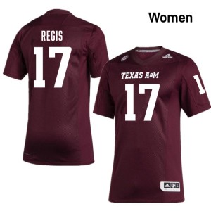 Womens Albert Regis Maroon Texas A&M Aggies #17 College Football Game Jersey 811092-927