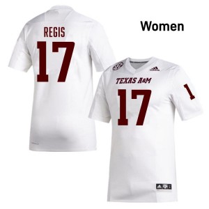 Womens Albert Regis White Texas A&M Aggies #17 College Football Official Jersey 201551-593
