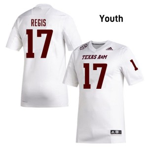 Youth Albert Regis White Texas A&M Aggies #17 College Football Limited Jersey 654982-183