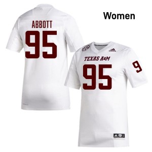 Women's Alex Abbott White Texas A&M Aggies #95 College Football Limited Jersey 324441-896
