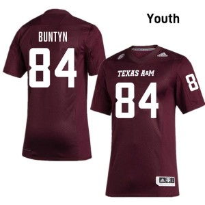 Youth Blake Buntyn Maroon Texas A&M Aggies #84 College Football NCAA Jersey 153547-652