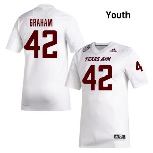 Youth Boomer Graham White Texas A&M Aggies #42 College Football Limited Jersey 118065-329