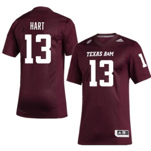 Mens Brady Hart Maroon Texas A&M Aggies #13 College Football High School Jersey 878796-830