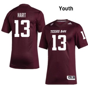 Youth Brady Hart Maroon Texas A&M Aggies #13 College Football High School Jerseys 328168-941