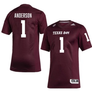 Men's Bryce Anderson Maroon Texas A&M Aggies #1 College Football Alumni Jerseys 947918-571