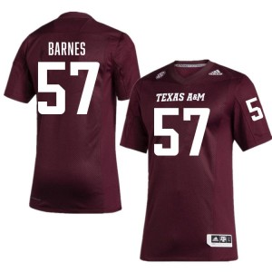 Men's Bryce Barnes Maroon Texas A&M Aggies #57 College Football Game Jerseys 804761-696