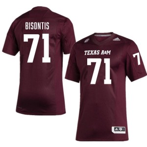 Men Chase Bisontis Maroon Texas A&M Aggies #71 College Football Game Jerseys 694834-545