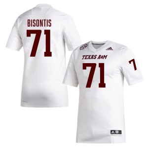 Men's Chase Bisontis White Texas A&M Aggies #71 College Football Game Jerseys 925759-930