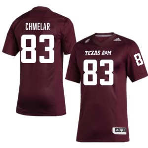 Men's Colton Chmelar Maroon Texas A&M Aggies #83 College Football University Jersey 418306-535