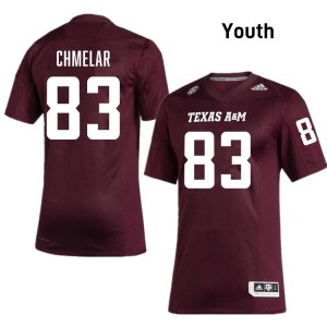 Youth Colton Chmelar Maroon Texas A&M Aggies #83 College Football Replica Jersey 388588-834