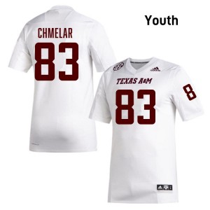 Youth Colton Chmelar White Texas A&M Aggies #83 College Football 2025-26 Jerseys 663162-534