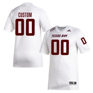 Men Custom White Texas A&M Aggies #00 College Football 2025 Jerseys 373489-490