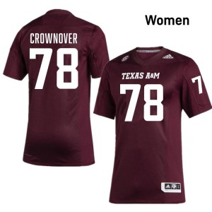 Women's Dametrious Crownover Maroon Texas A&M Aggies #78 College Football Replica Jersey 235073-751