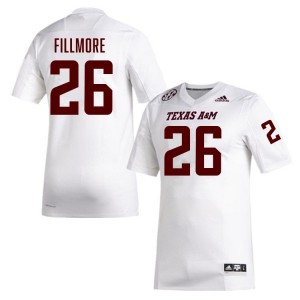 Men Dashawn Fillmore White Texas A&M Aggies #26 College Football University Jersey 707953-275