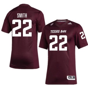 Men EJ Smith Maroon Texas A&M Aggies #22 College Football University Jerseys 118688-285