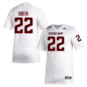 Men's EJ Smith White Texas A&M Aggies #22 College Football High School Jersey 380181-985