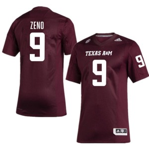 Mens Jacob Zeno Maroon Texas A&M Aggies #9 College Football Game Jersey 814644-605
