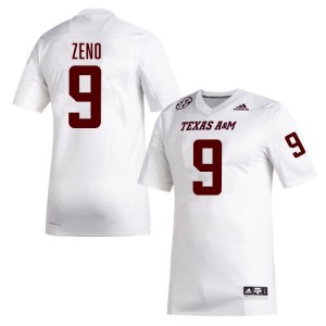 Mens Jacob Zeno White Texas A&M Aggies #9 College Football Limited Jerseys 298943-210