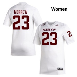 Women's Jamarion Morrow White Texas A&M Aggies #23 College Football Limited Jerseys 257482-498