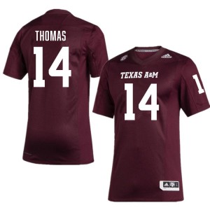 Men's Jayvon Thomas Maroon Texas A&M Aggies #14 College Football Alumni Jersey 248525-343