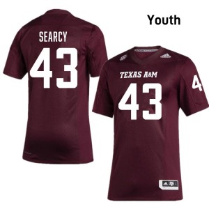 Youth Jeremiah Searcy Maroon Texas A&M Aggies #43 College Football 2025-26 Jersey 184621-108