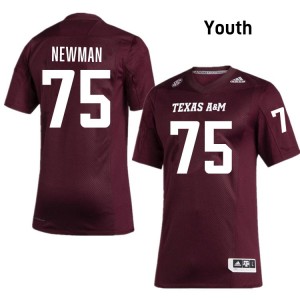 Youth Jonte Newman Maroon Texas A&M Aggies #75 College Football University Jerseys 787411-473