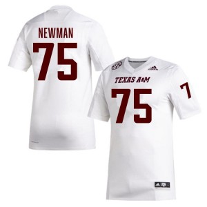 Men's Jonte Newman White Texas A&M Aggies #75 College Football Official Jersey 350034-456