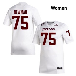 Women's Jonte Newman White Texas A&M Aggies #75 College Football Limited Jersey 922300-599