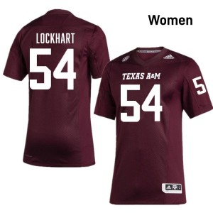 Women Jordan Lockhart Maroon Texas A&M Aggies #54 College Football 2025 Jersey 995280-821