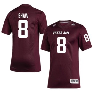 Mens Jordan Shaw Maroon Texas A&M Aggies #8 College Football Embroidery Jerseys 503909-197