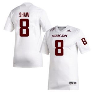 Men Jordan Shaw White Texas A&M Aggies #8 College Football Official Jerseys 305306-507