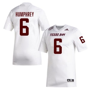 Men's Julio Humphrey White Texas A&M Aggies #6 College Football 2025 Jerseys 825921-787