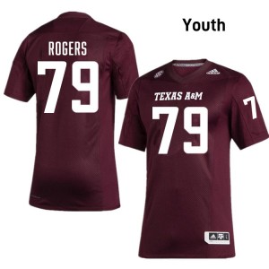 Youth Lamont Rogers Maroon Texas A&M Aggies #79 College Football 2025 Jerseys 886462-181
