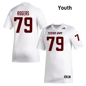 Youth Lamont Rogers White Texas A&M Aggies #79 College Football Player Jersey 727433-416