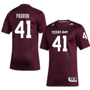 Men Liam Padron Maroon Texas A&M Aggies #41 College Football 2025 Jersey 652045-699