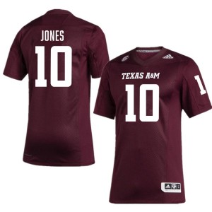 Mens Marco Jones Maroon Texas A&M Aggies #10 College Football Stitched Jersey 560901-756