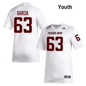 Youth Marcus Garcia White Texas A&M Aggies #62 College Football 2025-26 Jerseys 654972-970
