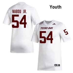 Youth Mark Nabou Jr. White Texas A&M Aggies #54 College Football 2025-26 Jersey 845820-947
