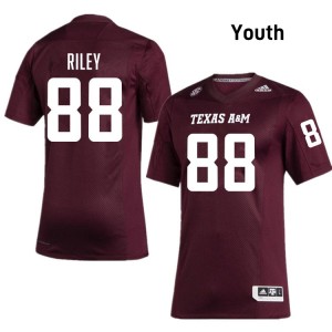 Youth Micah Riley Maroon Texas A&M Aggies #88 College Football Alumni Jerseys 215524-607