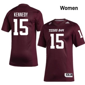 Women's Rylan Kennedy Maroon Texas A&M Aggies #15 College Football High School Jersey 285078-848