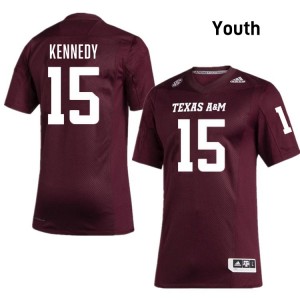 Youth Rylan Kennedy Maroon Texas A&M Aggies #15 College Football Limited Jersey 527373-362