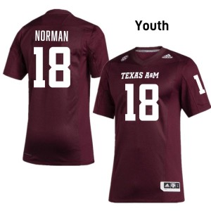 Youth TK Norman Maroon Texas A&M Aggies #18 College Football Alumni Jerseys 496991-830