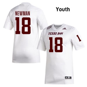 Youth TK Norman White Texas A&M Aggies #18 College Football Player Jersey 762358-658