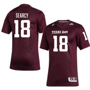 Mens T.J. Searcy Maroon Texas A&M Aggies #18 College Football Replica Jerseys 542109-579