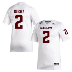 Men's Terry Bussey White Texas A&M Aggies #2 College Football 2025-26 Jerseys 470885-718