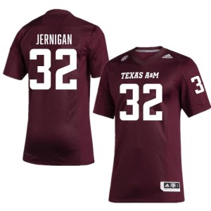 Men's Tristan Jernigan Maroon Texas A&M Aggies #32 College Football Embroidery Jerseys 586916-270