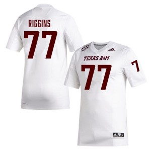 Men's Tyler Thomas White Texas A&M Aggies #77 College Football Replica Jersey 801224-705