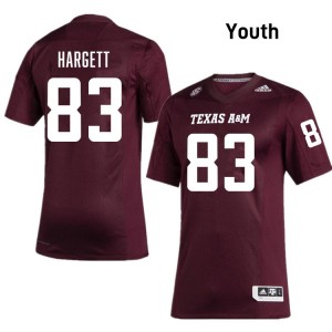 Youth Will Hargett Maroon Texas A&M Aggies #83 College Football Alumni Jerseys 161348-207