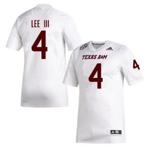 Men's Will Lee III White Texas A&M Aggies #4 College Football Player Jersey 345154-474
